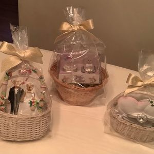 Engagement and Wedding Ornaments Bundle of 3